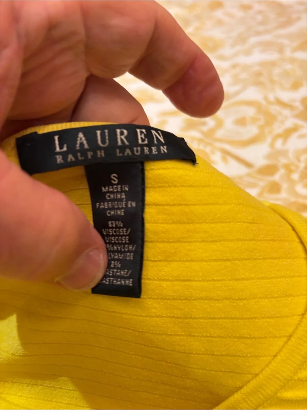 Lauren Ralph Lauren Bright Yellow Sleeveless Sheath Dress - Picture 4 of 6